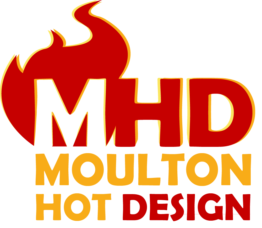 Moulton Hot Design logo stacked