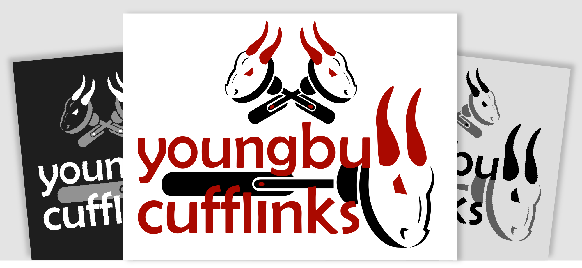 Logo design example for Youngbull Cufflinks